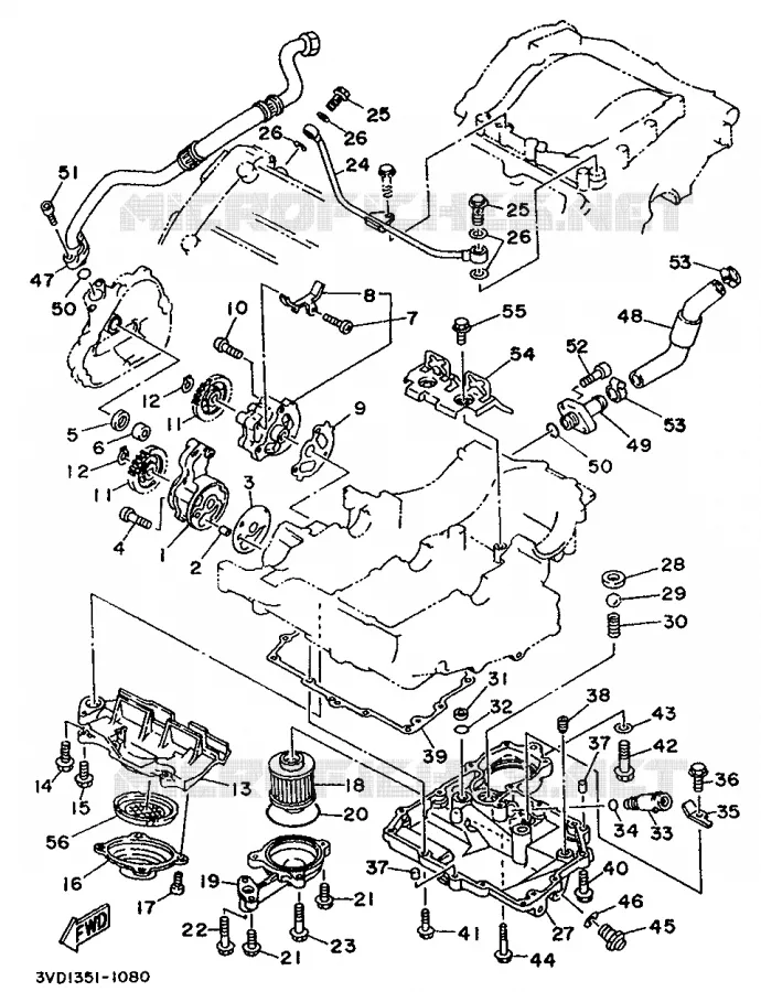 POMPE A HUILE Yamaha MOTO 850 1995 TDM  TDM850