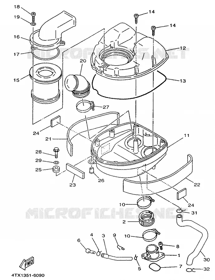 ADMISSION Yamaha MOTO 850 1996 TDM  TDM850