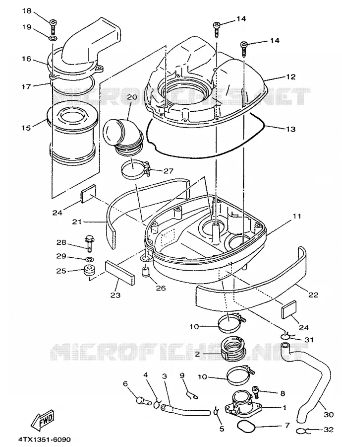 ADMISSION Yamaha MOTO 850 1996 TDM  TDM850