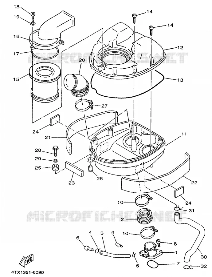 ADMISSION Yamaha MOTO 850 1998 TDM  TDM850