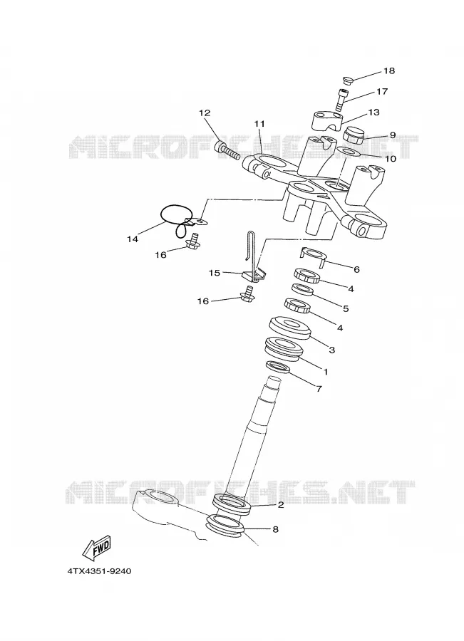 DIRECTION Yamaha MOTO 850 2000 TDM  TDM850