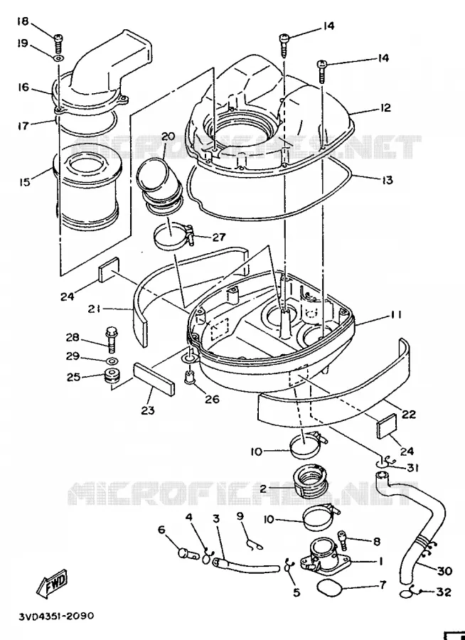 ADMISSION Yamaha MOTO 850 1994 TDM  TDM850F
