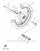 ROUE AVANT pour Yamaha TDM 1991