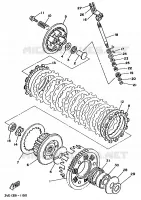 EMBRAYAGE DE DEMARREUR pour Yamaha TDM 1991