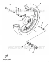 ROUE AVANT pour Yamaha TDM 1991