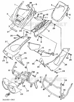 PLAQUE PHARE pour Yamaha TDM 1991