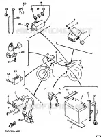 PARTIE ELECTRIQUE 1 pour Yamaha TDM 1991