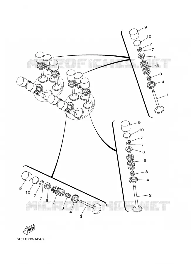 SOUPAPE Yamaha MOTO 900 2003 TDM  TDM900
