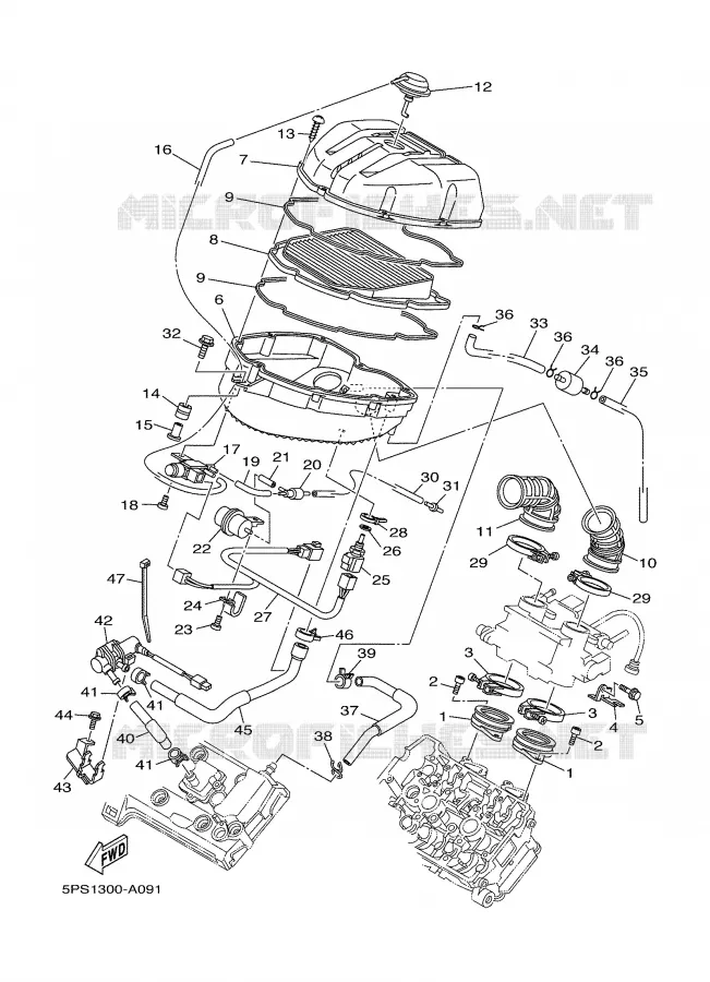 ADMISSION Yamaha MOTO 900 2003 TDM  TDM900