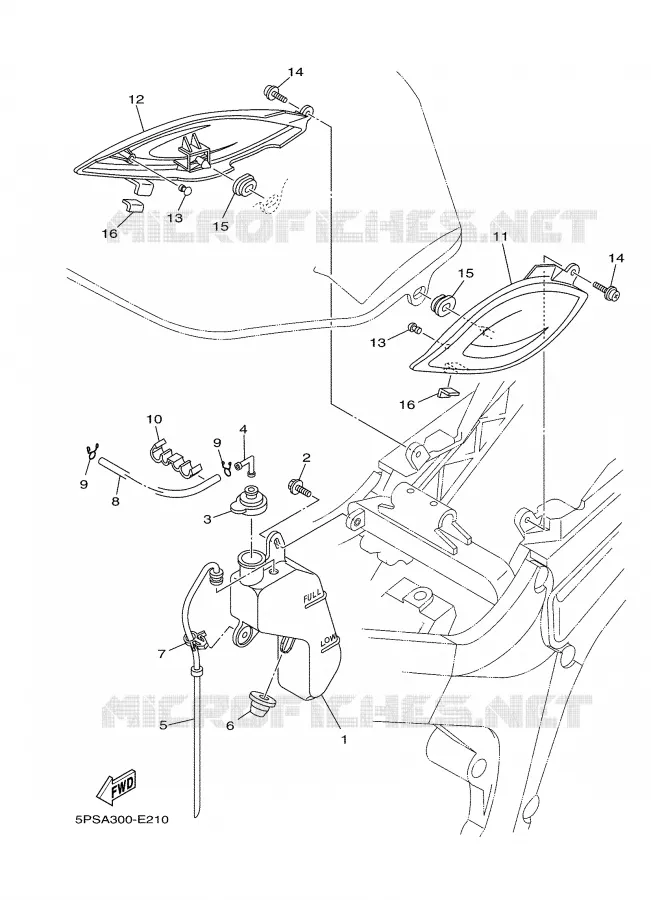 COUVERCLE LATERAL Yamaha MOTO 900 2007 TDM  TDM900