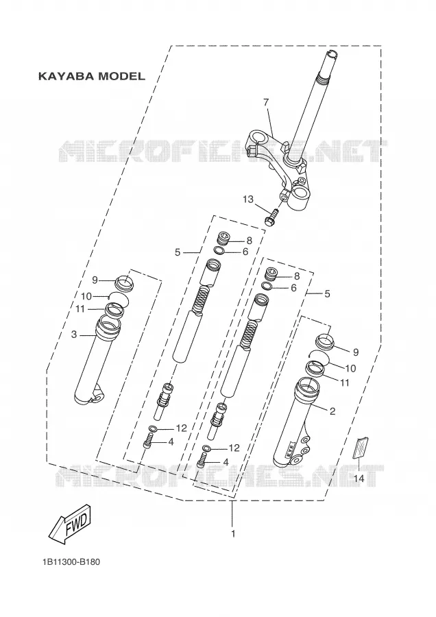 FOURCHE 2 Yamaha SCOOTER 50 2002 BOOSTER  CW50