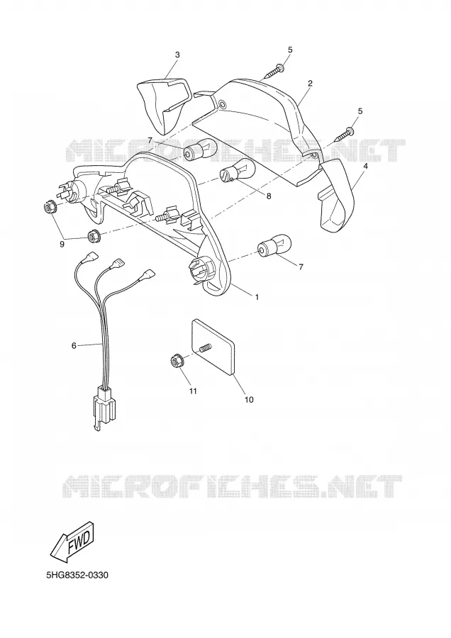 FEU ARRIERE Yamaha SCOOTER 50 2003 BW'S  CW50