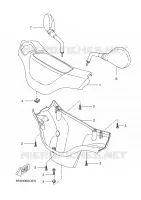 CARENAGES 1  pour Yamaha BW'S 2008