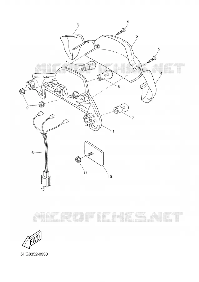 FEU ARRIERE Yamaha SCOOTER 50 2001 BOOSTER  CW50 SP