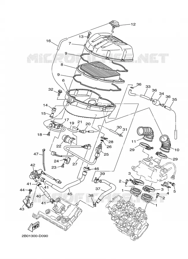 ADMISSION Yamaha MOTO 900 2007 TDM ABS  TDM900A