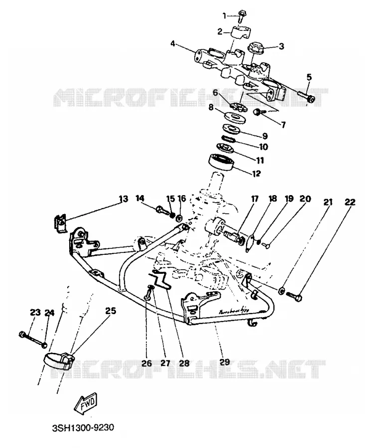 DIRECTION Yamaha MOTO 125 1991 TDR  TDR125