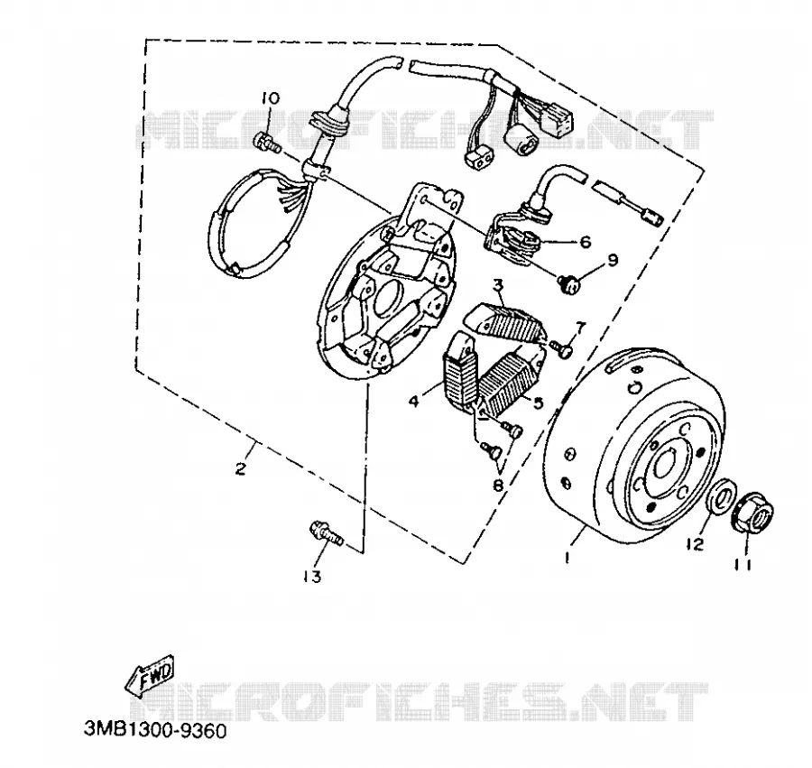 ALLUMAGE Yamaha MOTO 125 1991 TDR  TDR125