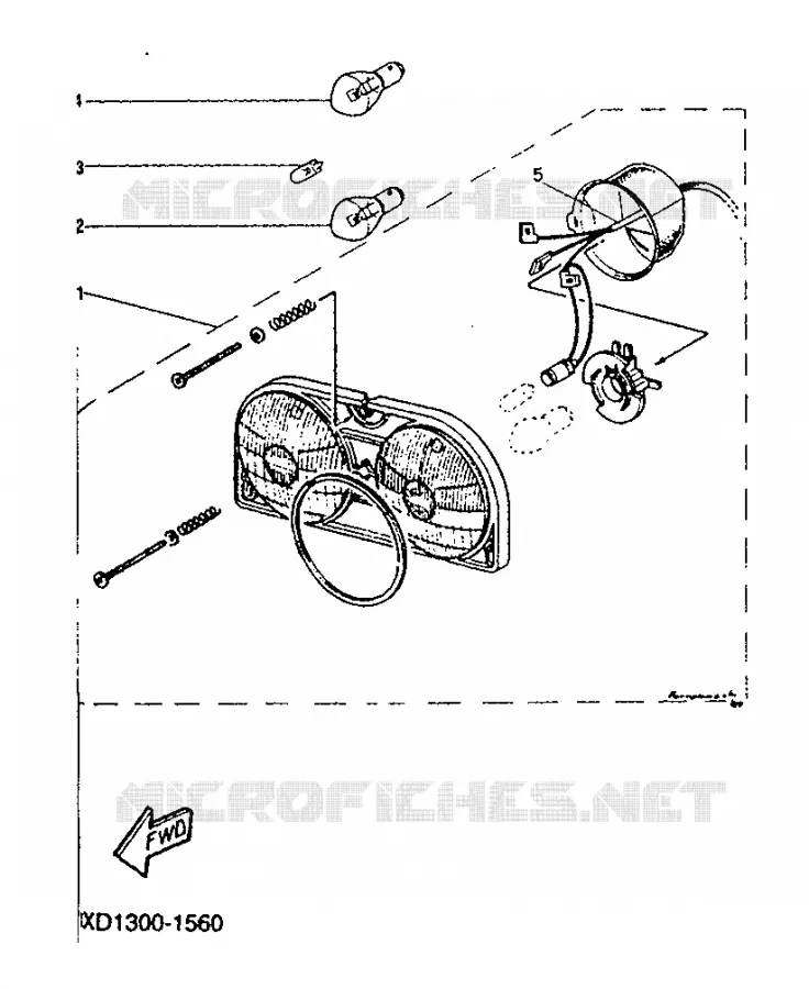 PHARE  Yamaha MOTO 125 1991 TDR  TDR125
