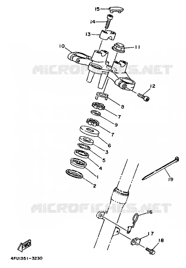 DIRECTION Yamaha MOTO 125 1993 TDR  TDR125