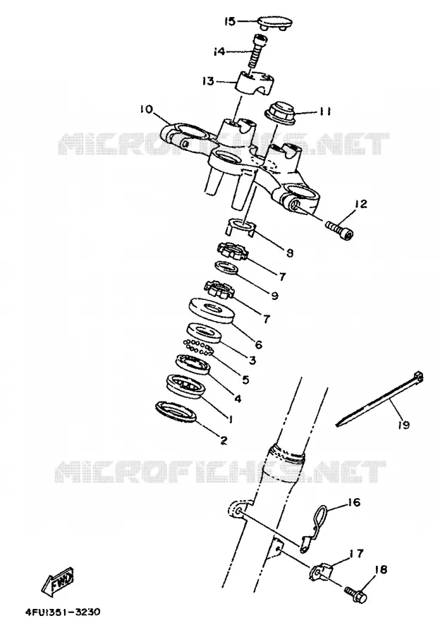 DIRECTION Yamaha MOTO 125 1993 TDR  TDR125