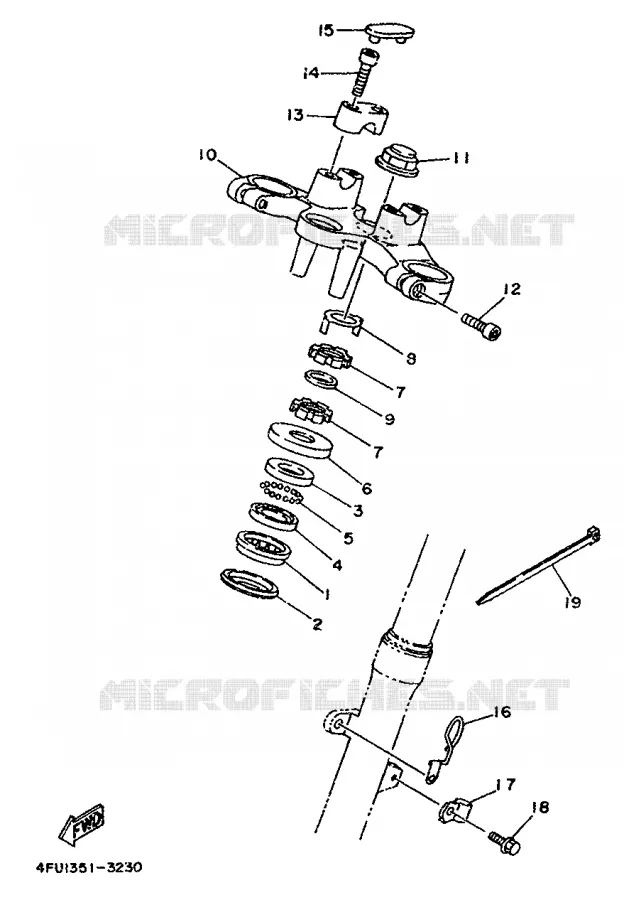 DIRECTION Yamaha MOTO 125 1993 TDR  TDR125