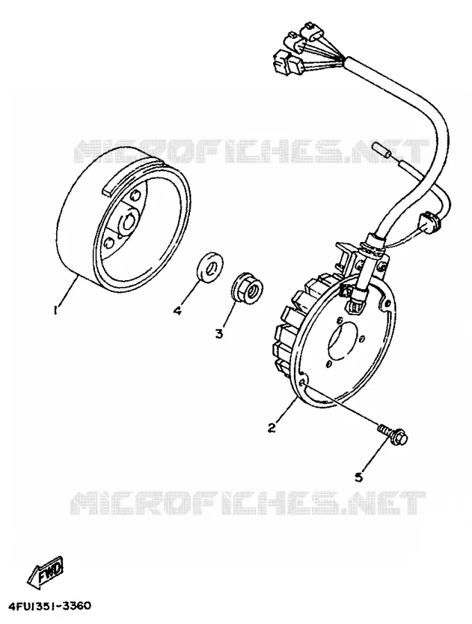 ALLUMAGE Yamaha MOTO 125 1994 TDR  TDR125