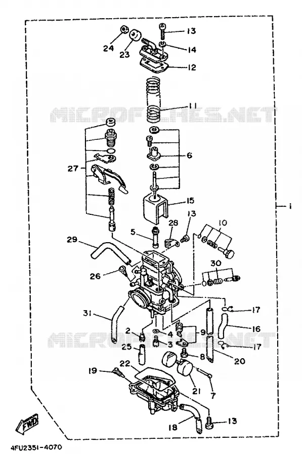 CARBURATEUR Yamaha MOTO 125 1994 TDR  TDR125