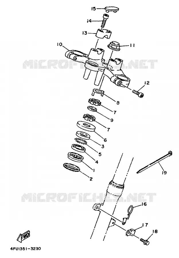DIRECTION Yamaha MOTO 125 1994 TDR  TDR125