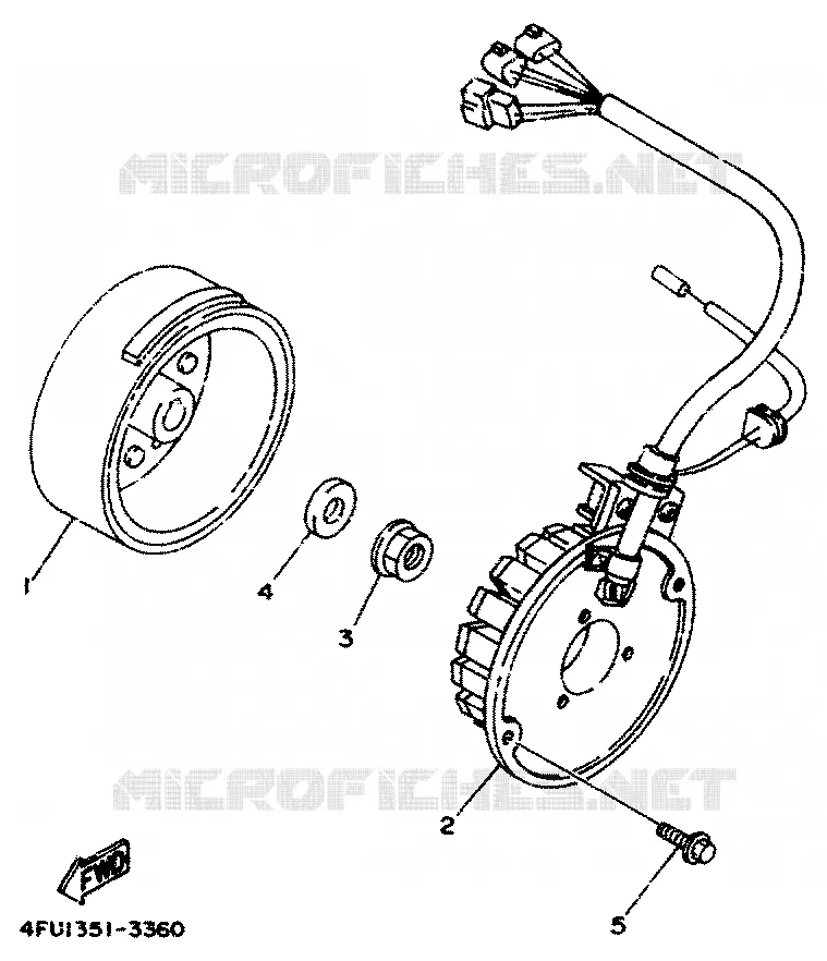 ALLUMAGE Yamaha MOTO 125 1995 TDR  TDR125