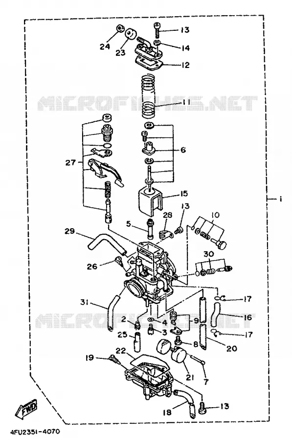 CARBURATEUR Yamaha MOTO 125 1995 TDR  TDR125
