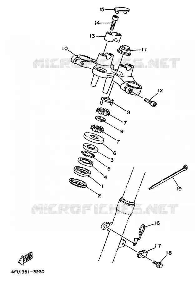 DIRECTION Yamaha MOTO 125 1996 TDR  TDR125