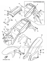 GARDE BOUE pour Yamaha TDR 1998