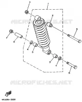 AMORTISSEUR ARRIERE pour Yamaha TDR 1998