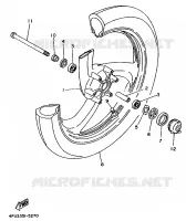 ROUE AVANT pour Yamaha TDR 1998