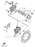 ETRIER DE FREIN ARRIERE pour Yamaha TDR 1998