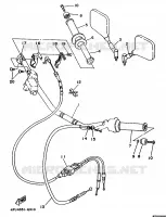 GUIDON ET CABLES pour Yamaha TDR 1998