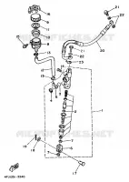 MAITRE CYLINDRE DE FREIN ARRIERE pour Yamaha TDR 1998