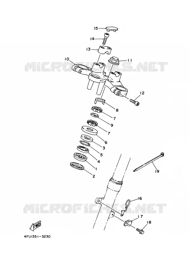 DIRECTION Yamaha MOTO 125 2000 TDR  TDR125