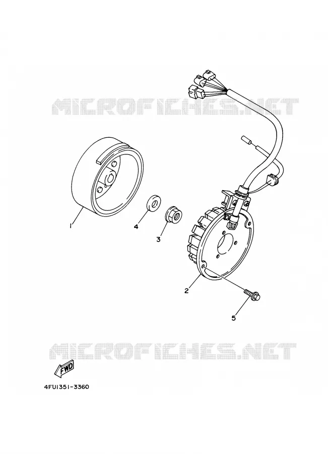 ALLUMAGE Yamaha MOTO 125 2001 TDR  TDR125