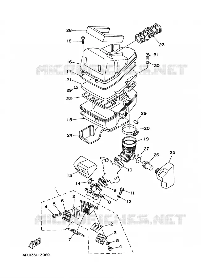 ADMISSION Yamaha MOTO 125 2001 TDR  TDR125