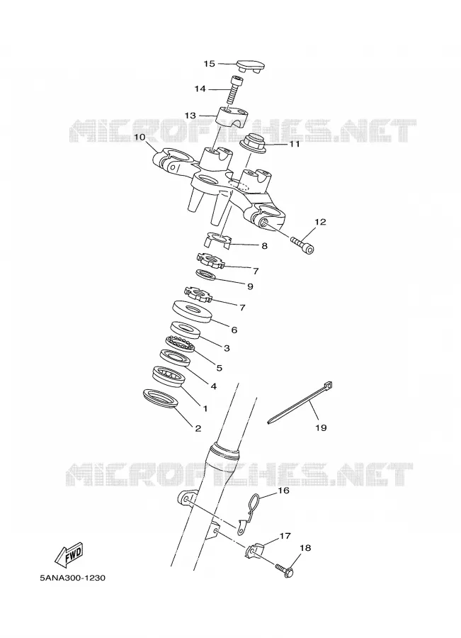 DIRECTION Yamaha MOTO 125 2001 TDR  TDR125