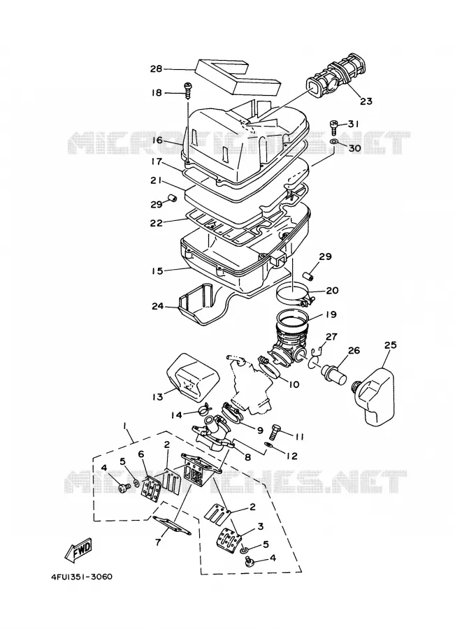 ADMISSION Yamaha MOTO 125 2001 TDR  TDR125