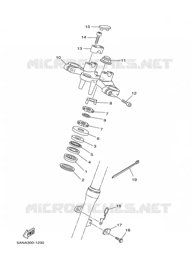 DIRECTION Yamaha MOTO 125 2002 TDR  TDR125