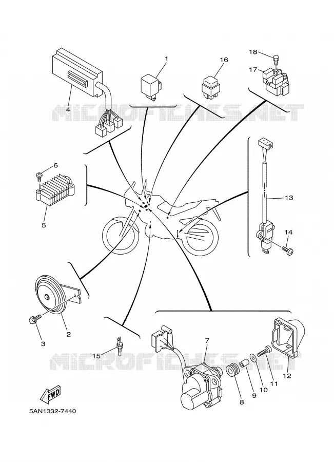 ELECTRIQUE 2 Yamaha MOTO 125 2002 TDR  TDR125