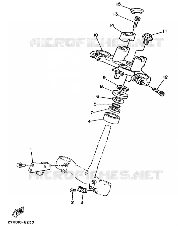 DIRECTION Yamaha MOTO 240 1990 TDR  TDR240
