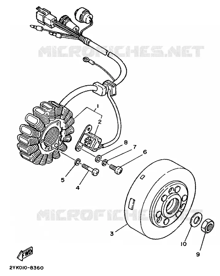 ALLUMAGE Yamaha MOTO 240 1990 TDR  TDR240
