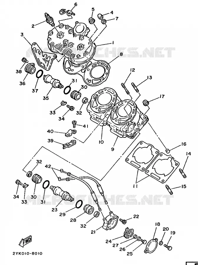 CYLINDRE Yamaha MOTO 250 1988 TDR  TDR250