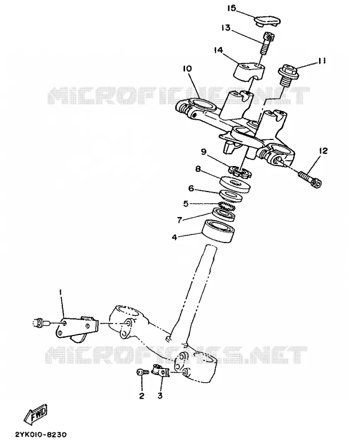 DIRECTION Yamaha MOTO 250 1990 TDR  TDR250