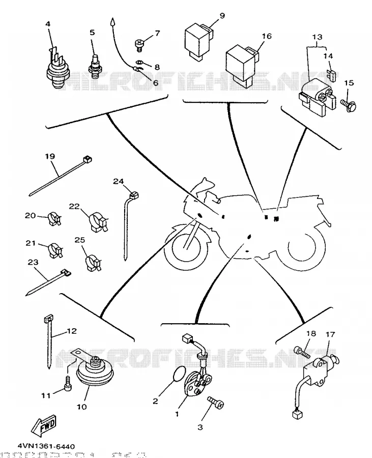 PARTIE ELECTRIQUE 2 Yamaha MOTO 850 1998 TRX  TRX850