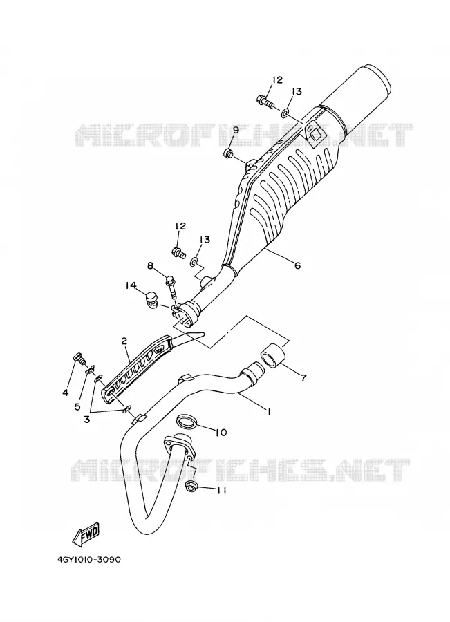 ECHAPPEMENT Yamaha MOTO 250 2002 TTR  TT250R